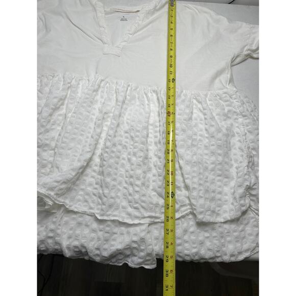 Pilcro from Anthropologie Long Sleeve Babydoll Top in White Size XL - Picture 10 of 10